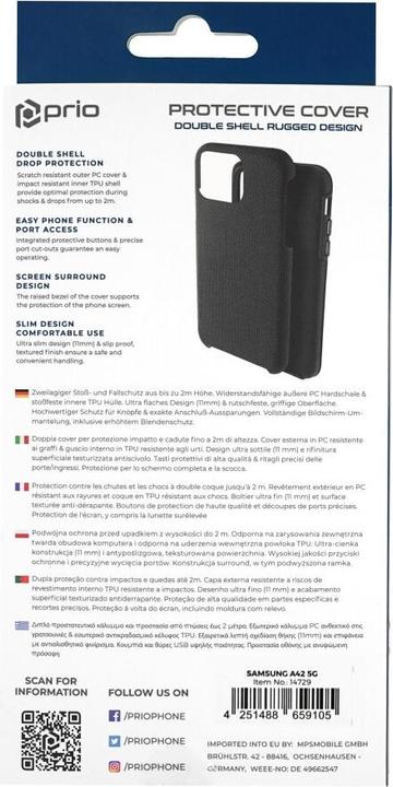 Productafbeelding prio Beschermhoes voor Samsung Galaxy A42 5G zwart (Samsung Galaxy A42 5G)