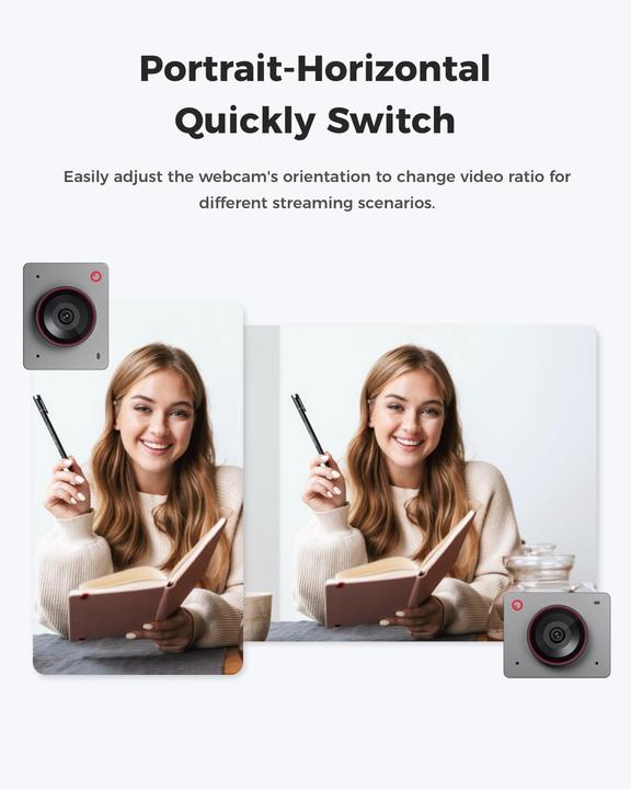 Produktbild Obsbot Meet 2 4K Webcam mit KI-Framing & Autofokus (0.50 Mpx)