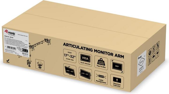 Actual product image equip Table mount 17"-32"/ 2TFT 7kg each 360° (Table, 32.01")