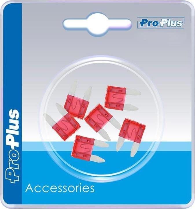 ProPlus Flachsicherungen Mini 10A rot 6 Stück im Blister