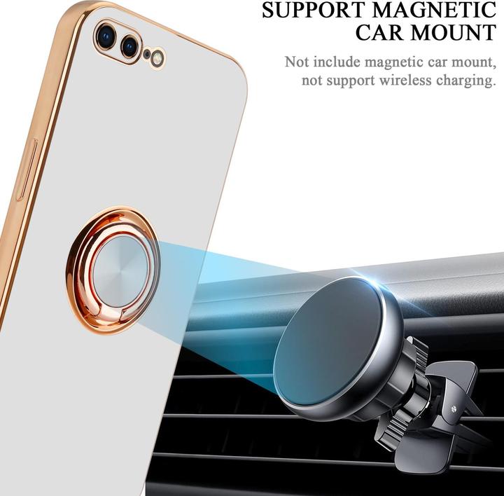 Immagine prodotto Cadorabo Custodia per Apple iPhone 7 PLUS / 7S PLUS / 8 PLUS in TPU con protezione della fotocamera e anello (Apple iPhone 7 Plus, Apple iPhone 7s Plus)