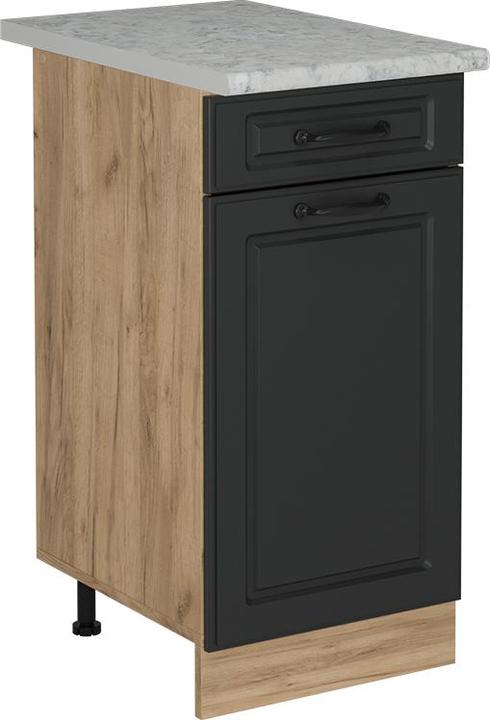 Anthrazit, Anthrazit Landhaus, Goldkraft Eiche, Marble-Weiss