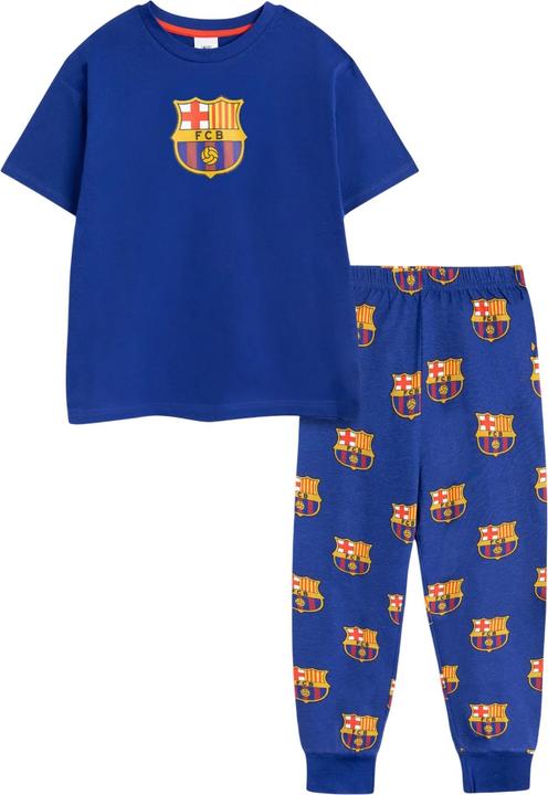 FC Barcelona Schlafanzug mit langer Hose Jungen kurzärmlig