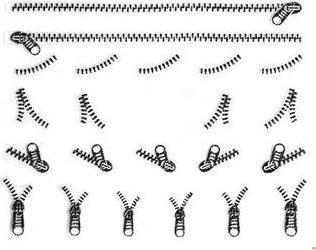 Beautynails Bna Silver Zip Ornament (Silber)