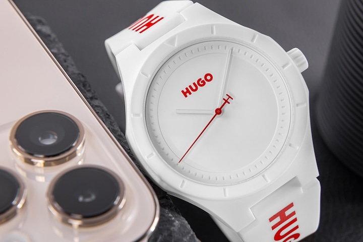 Produktbild Hugo Boss Hugo Lit For Him Herrenuhr Weiss 1530345 + BOX