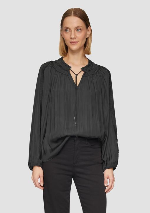 Produktbild s.Oliver Bluse Tunika-Bluse mit Rüschen-Details (36)