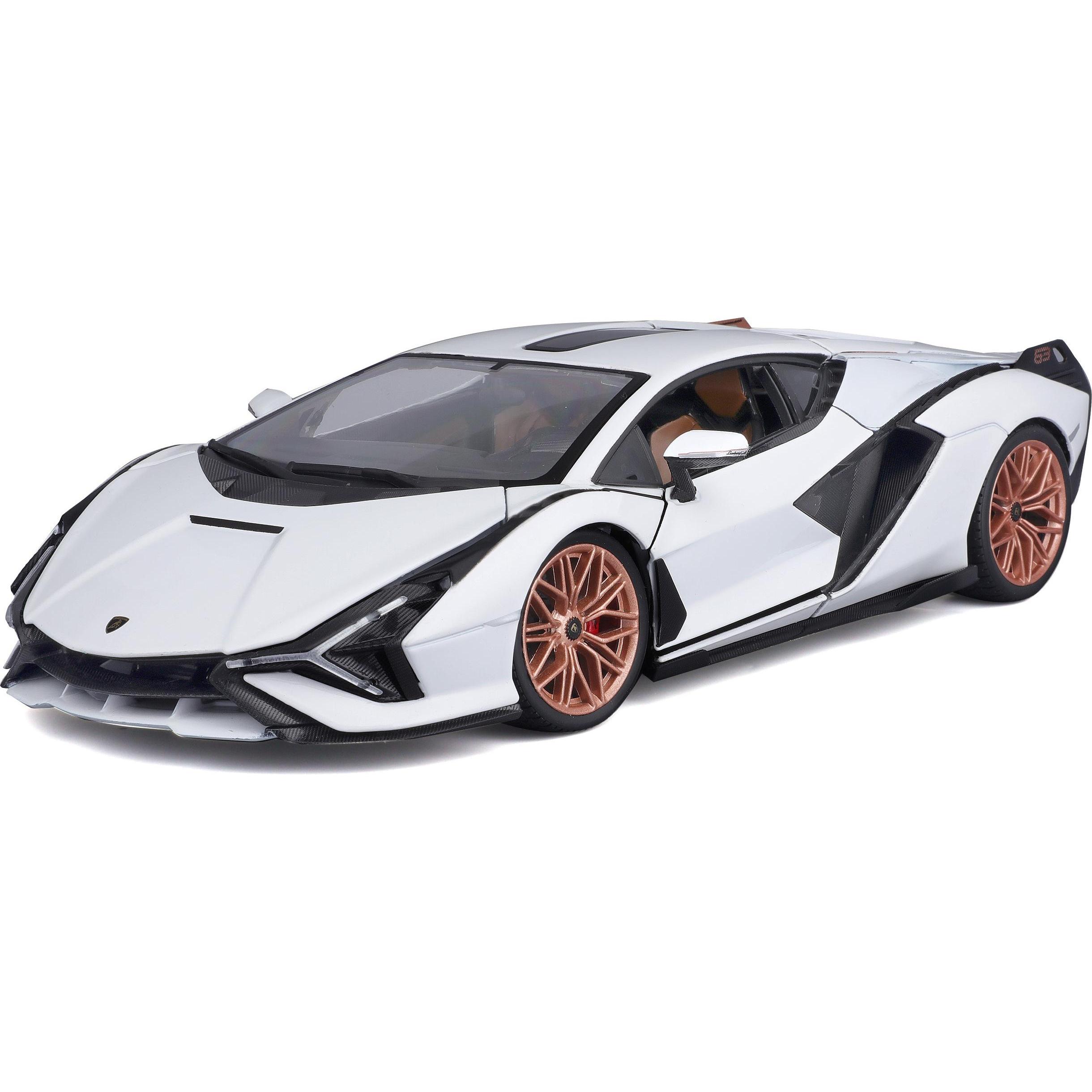 Bburago Bianco/Nero Lamborghini Sian Fkp 37 1/18