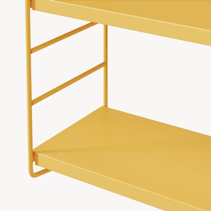 Produktbild En.Casa Modulares Wandregal Strängnäs 3er Set Gelb (60 x 15 x 50 cm)