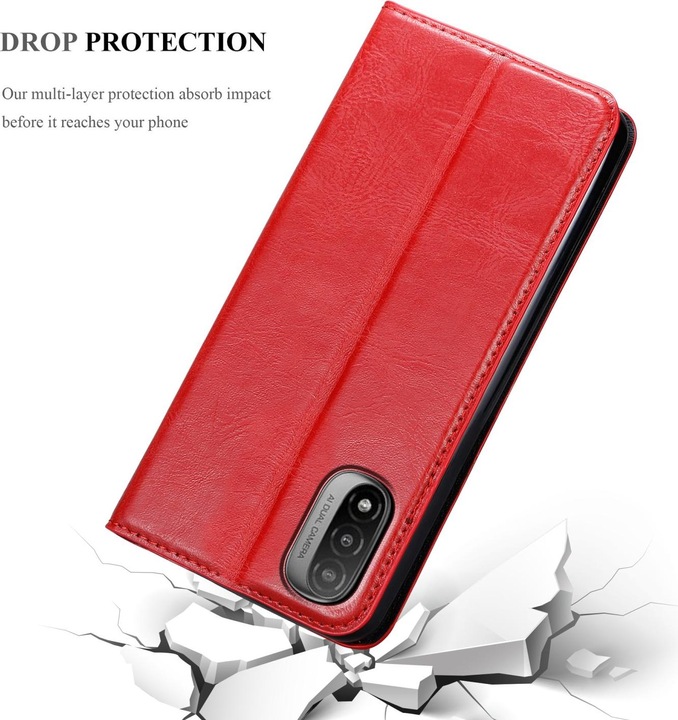 Productafbeelding Cadorabo Boek Invis. Magnetisch deksel (Motorola E30, Motorola Moto E20, Motorola Moto E40)