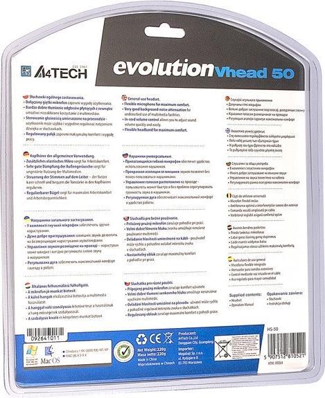 Produktbild A4Tech EVO Vhead 50 Headset (Kabelgebunden)