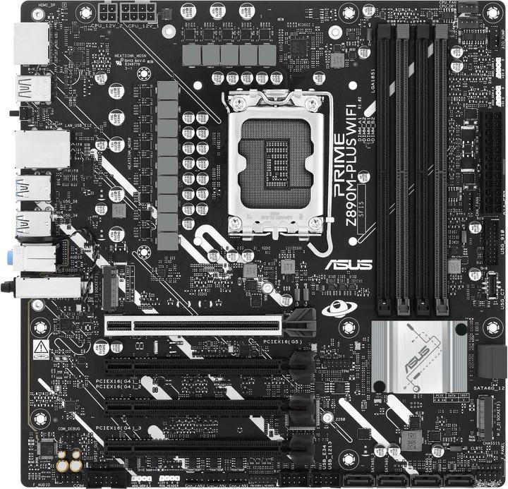 Actual product image ASUS PRIME Z890M-PLUS WIFI (LGA 1851, Intel Z890, mATX)