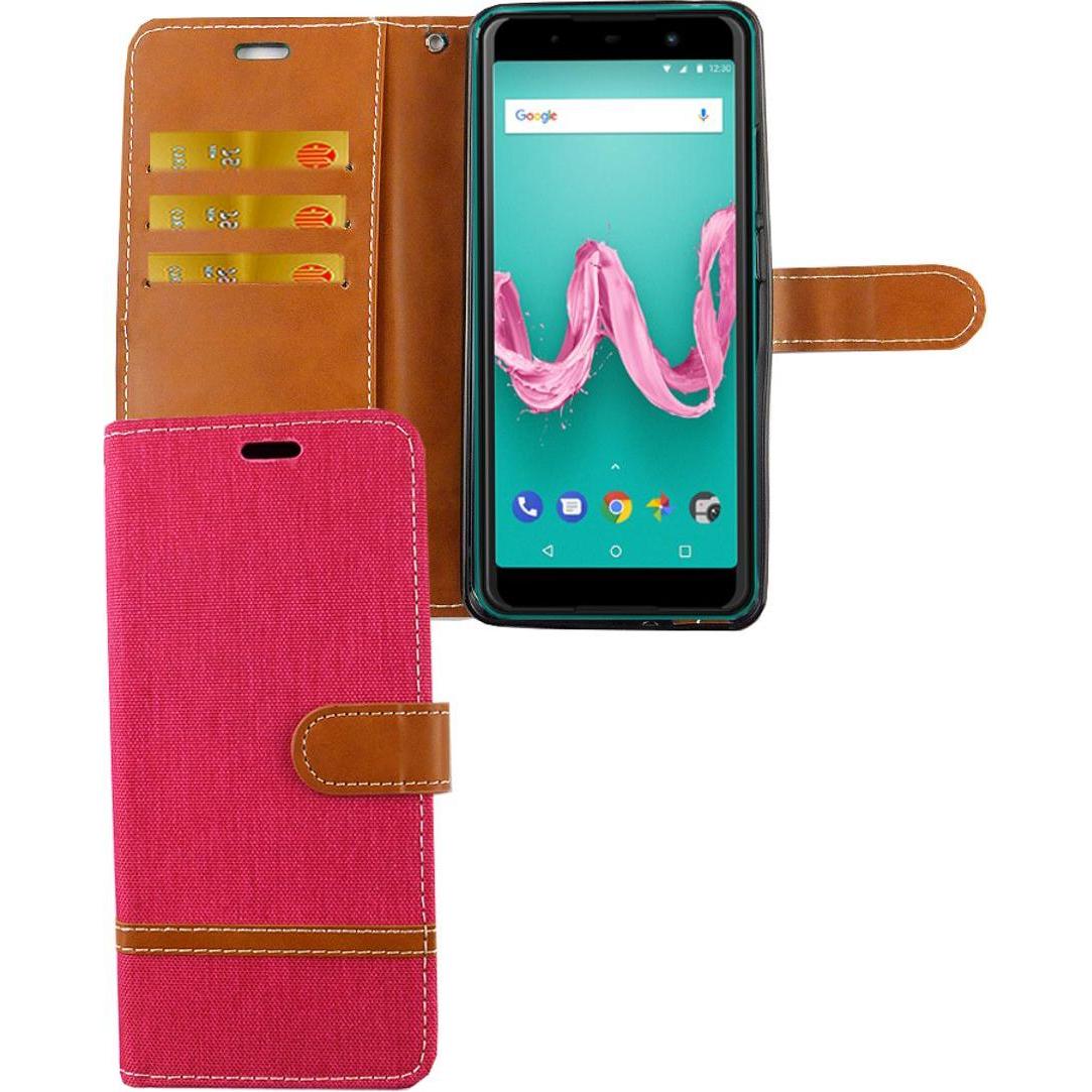 König Design Hülle Handy Schutz für Wiko Lenny 5 Case Cover Tasche Wallet Etui Handyhülle Neu (Wiko Lenny 5), Smartphone...