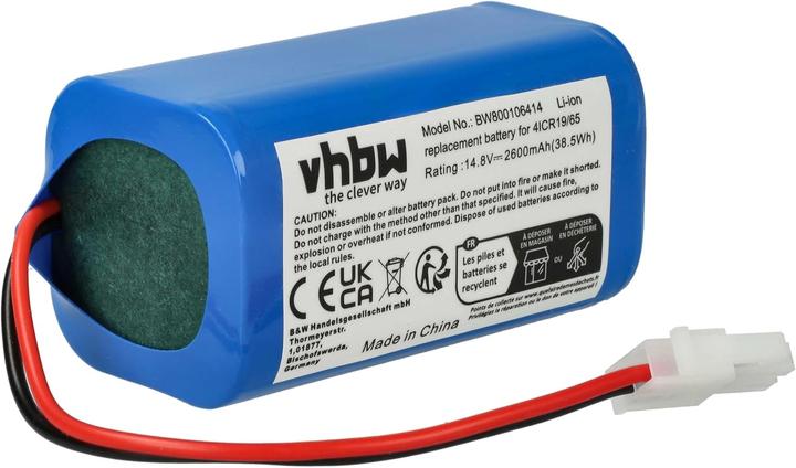 Produktbild Vhbw Akku für Dibea und Evovacs Staubsauger