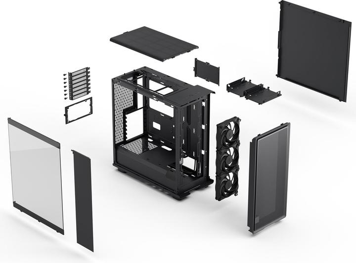Actual product image Fractal Epoch TG (schwarz, Tempered Glass) (ATX, mATX, Mini-ITX)