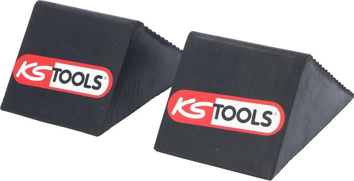 Actual product image KS Tools Rubber wheel chock (pair)