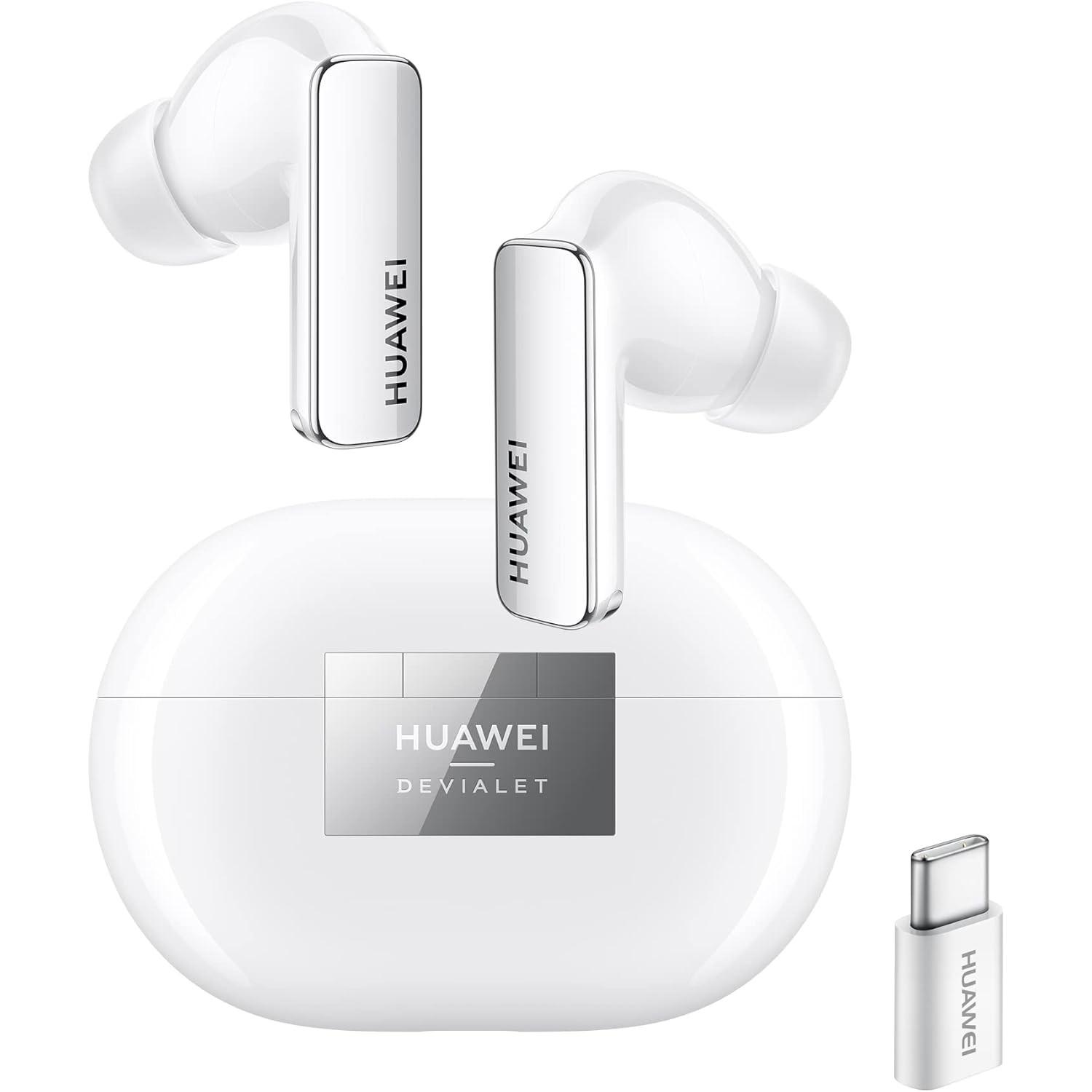 Huawei Bluetooth-Kopfhörer mit Hi-Res Audio, Doppellautsprecher, 47 dB ANC, adaptivem EQ, Dual-Devic