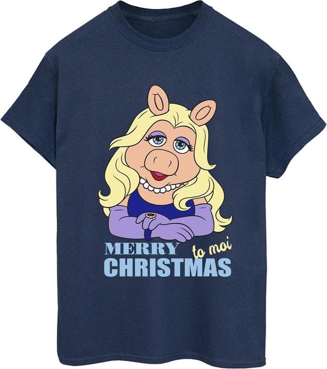 Immagine prodotto Disney Muppets Miss Piggy Queen of Holidays Maglietta Ampia Donna (XXL)