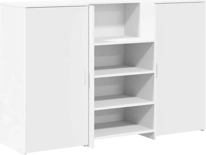 Image du produit VidaXL Comptoir d'accueil Blanc 155x50x103,5 cm Bois composite Comptoir d'accueil