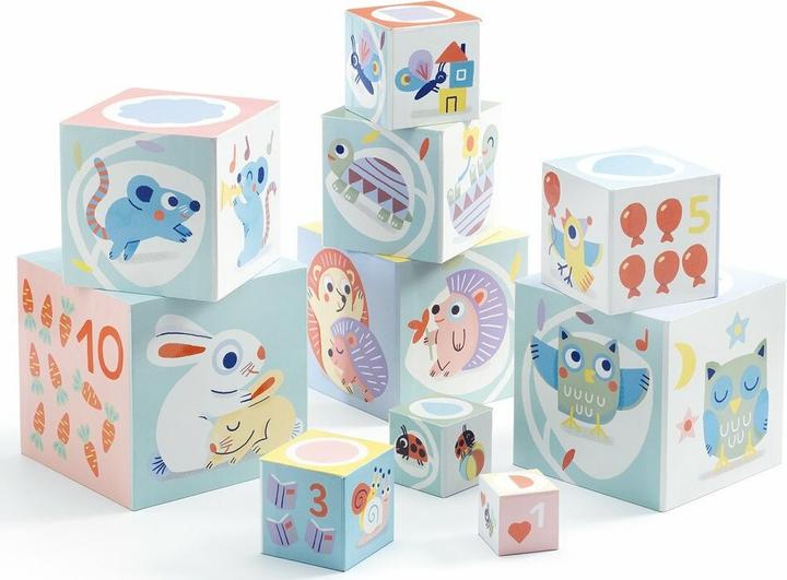 Produktbild Djeco BabyBloki Pyramide (10 Würfel)