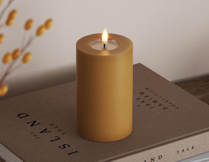 Produktbild Disco Möbel Stumpenkerze Curry