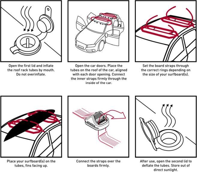 Actual product image Mystic Inflatable Roofrack System (S)