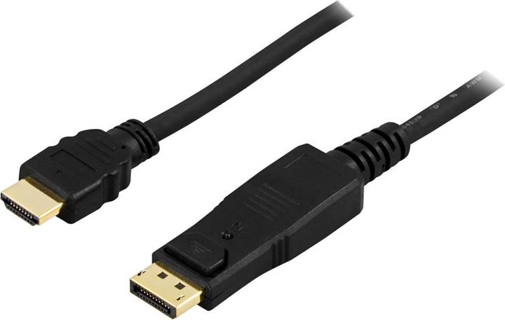 Deltaco DP-3020 2 m HDMI tipo A - D (2 m, HDMI)