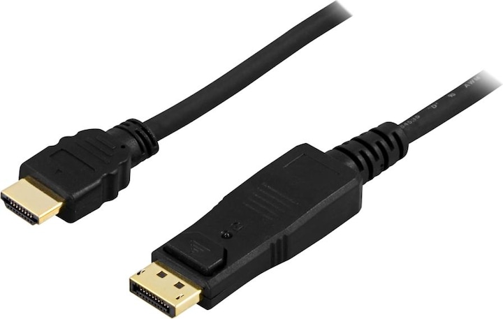 Produktbild Deltaco DP-3020 2m HDMI Type A til D (2 m, HDMI)