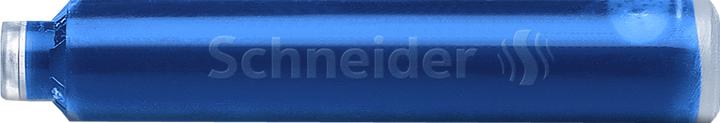 Actual product image Schneider Standard ink cartridges, suitable for and many others, royal blue, 6pcs. (Blue, 6 pcs.)