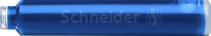 Actual product image Schneider Standard ink cartridges, suitable for and many others, royal blue, 6pcs. (Inkwell, Blue)