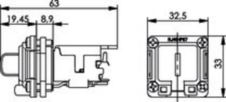 Image du produit Telegärtner Connecteur RJ45 STX V6 jeu de brides variante 6