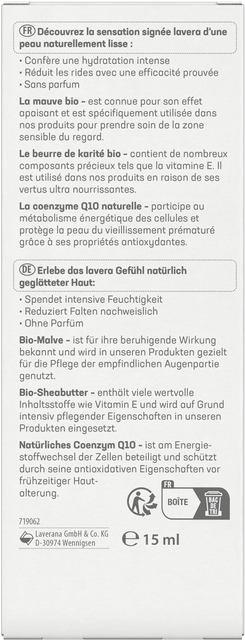 Produktbild Lavera Q10 basis sensitiv (Augenpflege Crème, 15 ml, Tag + Nacht)