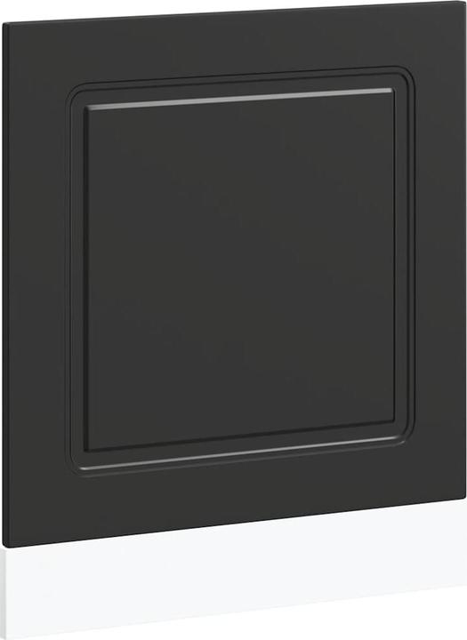 Produktbild VidaXL Geschirrspülerblende Kalmar Schwarz 60x1,5x67 cm Holzwerkstoff