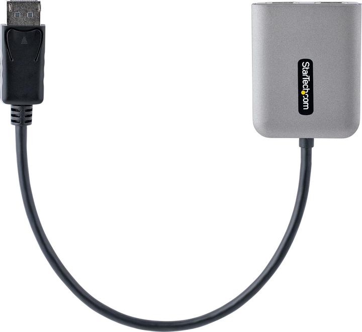 Productafbeelding StarTech com DP naar Dual HDMI MST HUB - Dual HDMI 4K 60Hz - DisplayPort Multi Monitor Adapter met 1f (HDMI, 4.30 cm)