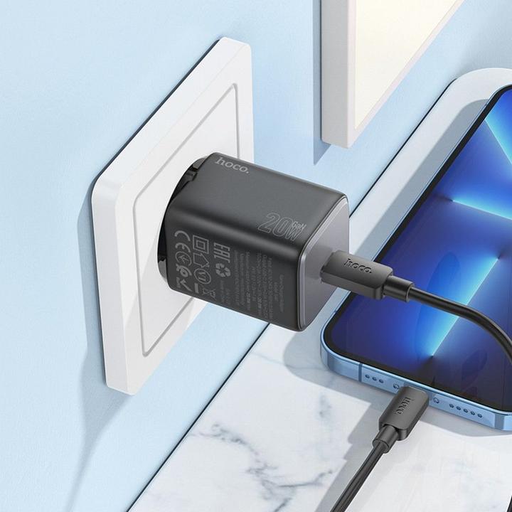 Produktbild Hoco N40, 20W, 3A, 1 x USB-C, schwarz