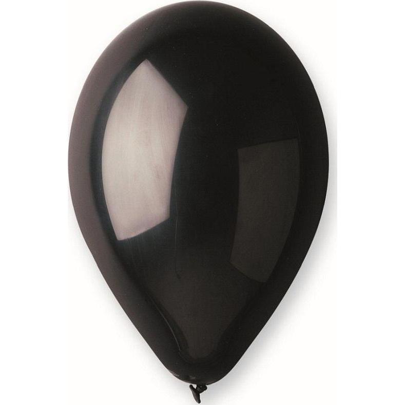 Gemar Pastellballons Schwarz, G120, 33 cm, 50 Stück.