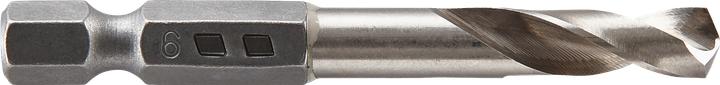 Produktbild wolfcraft 1 Metallbohrer HSS G, S=6-kt., ø6x59mm (6 mm)