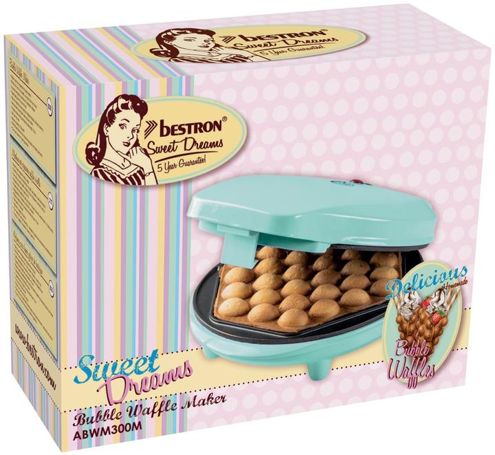 Image du produit Bestron Best Bubble Waffel ABWM300M 700W mt Gaufrier menthe
