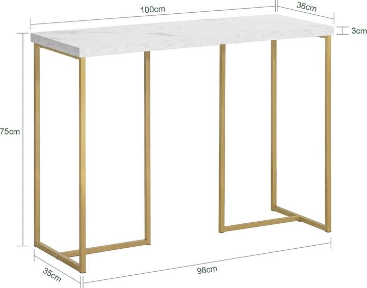 Actual product image SoBuy Console table (100 x 39 x 75 cm)