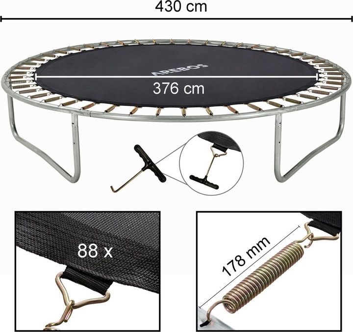 Immagine prodotto Arebos Tappeto elastico per saltare