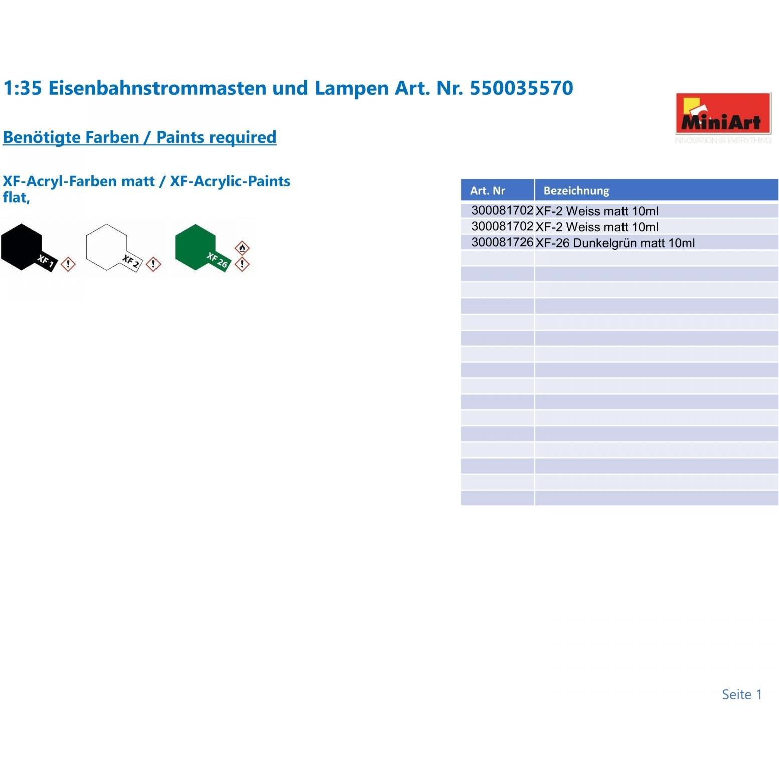 Thumbnail - Mini art Railroad Power Poles & Lamps