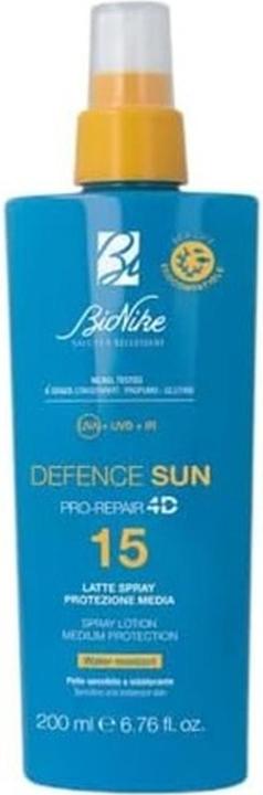 Actual product image BioNike Defence Sun 15 Latte Spray 200ml (Sun spray, SPF 15, 200 ml)