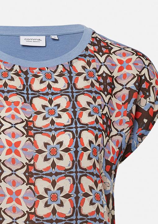 Immagine prodotto Comma T-Shirt Blusenshirt im Fabricmix mit Knotendetail (34)