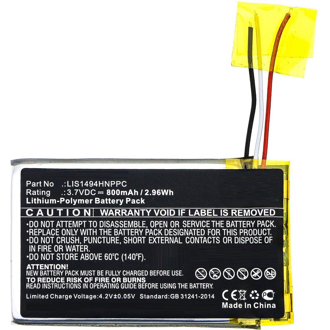 CoreParts Battery for Wireless Headset (800 mAh), Notebook Akku