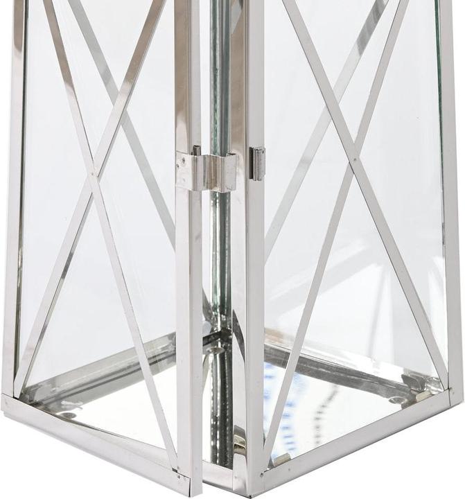 Actual product image Esprit Lantern Home Silver Crystal Steel Chromed 20 x 20 x 48 cm (3 Pieces)