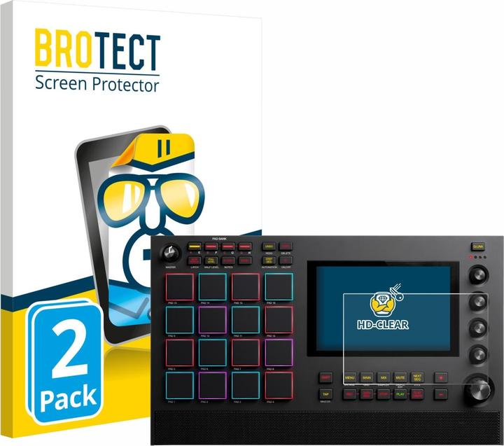 BROTECT Schutzfolie für Akai MPC Live III Displayschutz Displayschutzfolie Folie Klar Transparent (Audiogerät Bildschirm-Schutzfolie)