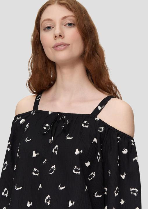 Produktbild S.Oliver Bluse Bluse mit Off-Shoulder-Ausschnitt (42)