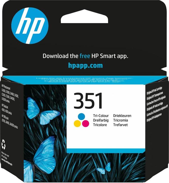 Actual product image HP Ink Cartridge Tri-Color 3.5ml (Color)