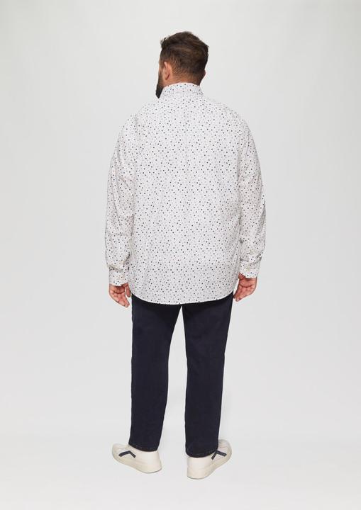 Produktbild S.Oliver Hemd Slim Fit: Gemustertes Popeline-Hemd mit Kentkragen (5XL)