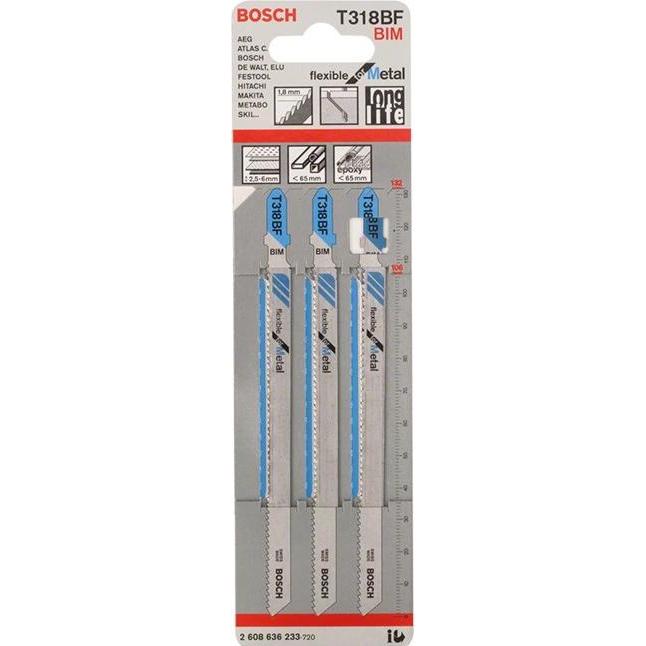 Thumbnail - Bosch Professional Zubehör, Sägeblatt, Stichsägeblatt T 318 BF Flexible for Metal