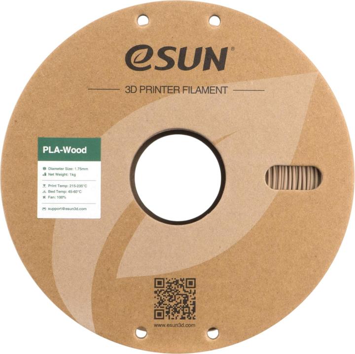 Actual product image eSUN Filament PLA Holz Eiche 1.75mm 1000g (PLA, 1.75 mm, 1000 g)